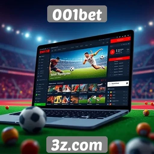 Interface do usuário e navegação no site 001bet